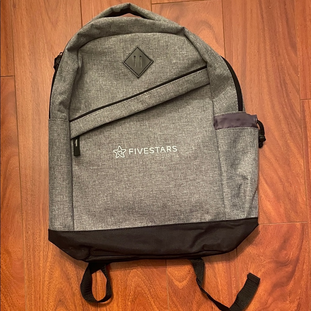 Gray and Black Men's Backpack